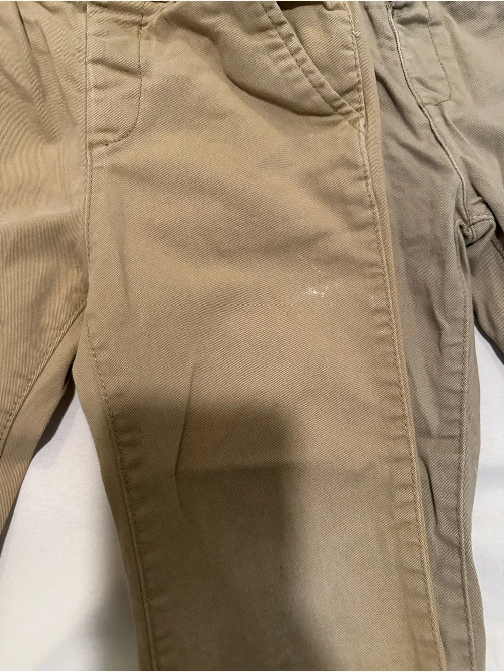 The Children's Place Neutral Twill Pants - Khaki & Light Taupe
